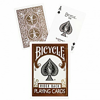 Bicycle Brown Rider Back cards