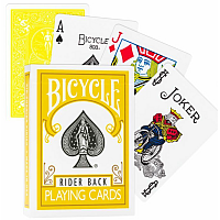 Bicycle Rider Back playing cards (Yellow)