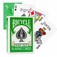 Bicycle Rider Back playing cards (Green)