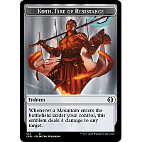 Emblem - Koth, Fire of Resistance [Token]