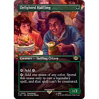Delighted Halfling (Prerelease) (Borderless)