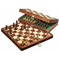 Chess cassette De Luxe, travel, field 30 mm, with numbers and letters (2711)