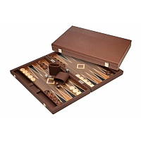 Backgammon Polyegos, large, imitation leather (1736)
