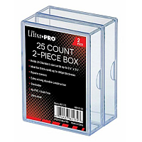 Ultra Pro 2-Piece 25 Count Clear Card Storage Box (2st)