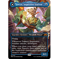 Tamiyo, Inquisitive Student // Tamiyo, Seasoned Scholar (Foil) (Borderless)