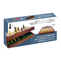 Wooden Chess Set: Magnetic 25 cm