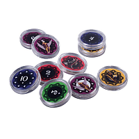 72 Coin Capsules 27 mm diameter (Fractured Sky Coin Capsules)