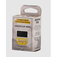 (41x63mm) Board Game Sleeves - American Mini Black Sleeves