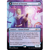 Delver of Secrets // Insectile Aberration (Foil) (Borderless)