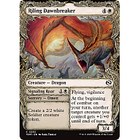 Riling Dawnbreaker // Signaling Roar (Foil) (Showcase)