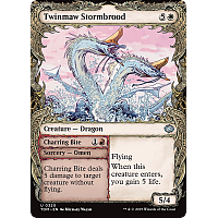 Twinmaw Stormbrood // Charring Bite (Foil) (Showcase)