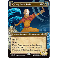 Aang, Swift Savior // Aang and La, Ocean's Fury (Foil) (Showcase) (Borderless)