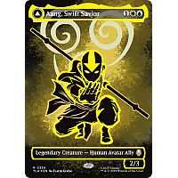 Aang, Swift Savior // Aang and La, Ocean's Fury (Foil) (Borderless)