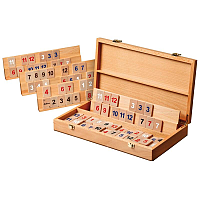Rummy, wooden cassette, small, magnetic lock(3608)