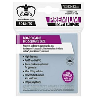 (82x82 mm) Ultimate Guard Premium Soft Sleeves for Board Game Cards Big Square (50)