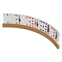 Playing card holder, wood, 50 cm  (6695)