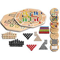 Wooden Game Compendium, 9 Games (3096)