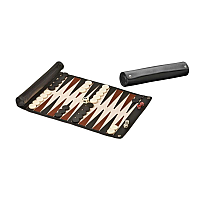 Roll Travel Backgammon,synthetic leather (1713)