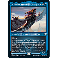Malcolm, Keen-Eyed Navigator (Etched Foil)