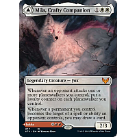 Mila, Crafty Companion // Lukka, Wayward Bonder (Foil) (Borderless)
