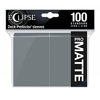 Eclipse Matte Standard Sleeves: Smoke Grey (100 Sleeves)