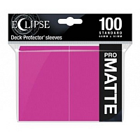 Eclipse Matte Standard Sleeves: Hot Pink (100 Sleeves)