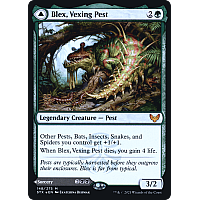 Blex, Vexing Pest // Search for Blex (Foil) (Prerelease)