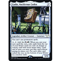 Codie, Vociferous Codex (Foil) (Prerelease)