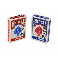 Bicycle Rider Jumbo poker cards (Blue or red)