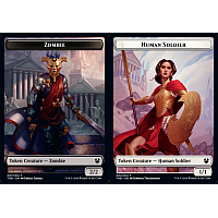 Zombie // Human Soldier (Foil) [Token]
