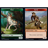 Wolf // Satyr (Foil) [Token]