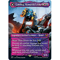 Goldbug, Humanity's Ally // Goldbug, Scrappy Scout (Foil) (Borderless)