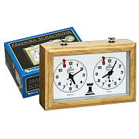 Chess Clock Aradora, mechanical, wooden housing